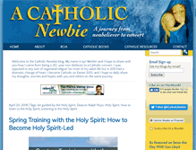 Tablet Screenshot of catholicnewbie.com